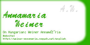 annamaria weiner business card
